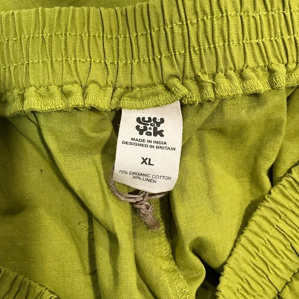 Lucy & Yak Lime Green Wide Leg Alfie Shirt and Freddie Trousers Set XL - Picture 10 of 10